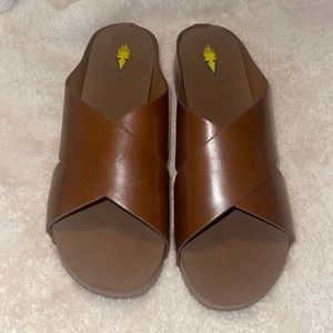 Volatile Brown Ablette Sandals
